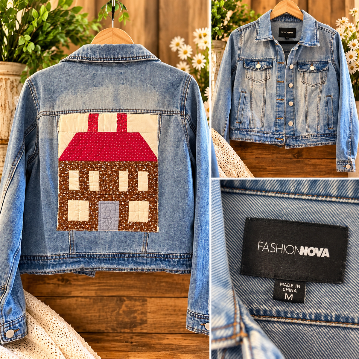 Women’s medium upcycled jacket