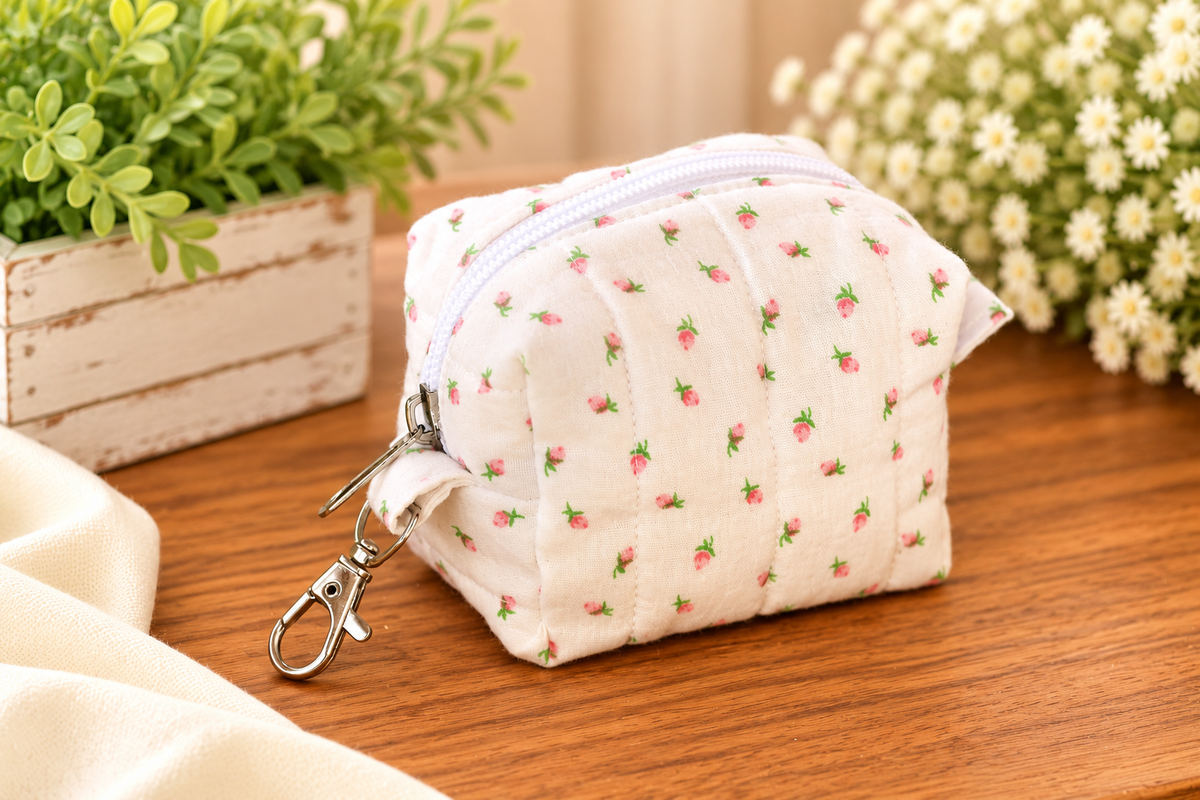Mini - pink rosebud boxy