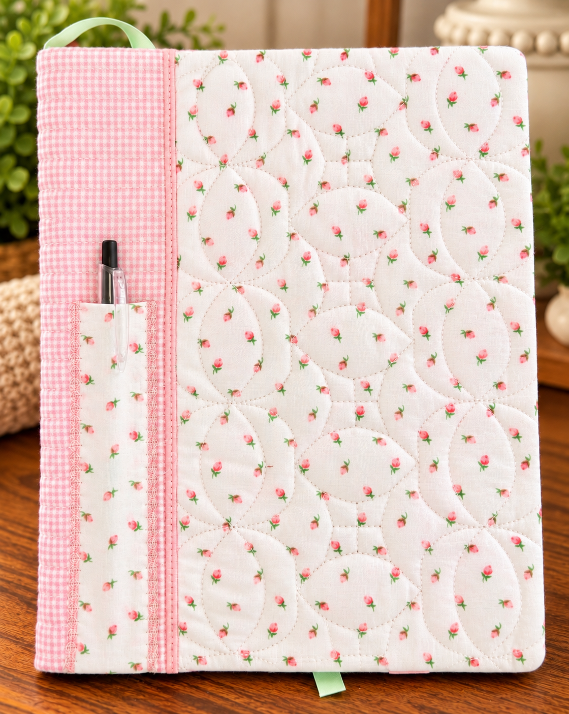 Rose bud notebook cover